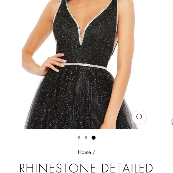 Absolutely stunning plus size 18 Mac Duggal bling tulle evening gown.  BNWT - Picture 4 of 9